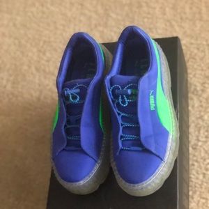 Puma Cleated Creeper Surf Fenty Blue Green